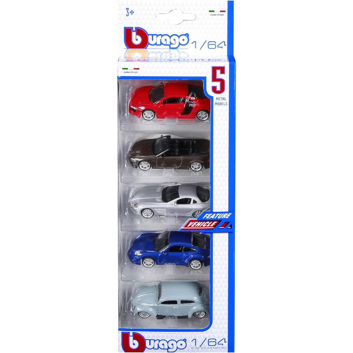 Bburago Vehicles 1:64 5 Pcs Assorted