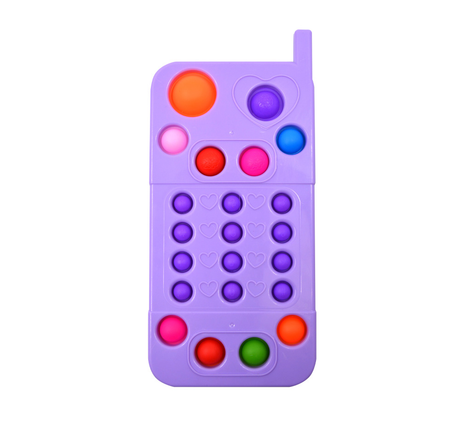 Mobile Phone Fidget Pop It Toy Plastic (Assorted, Sold As Single)