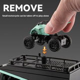 Tesla Cybertruck Model 1:32 with Roof Rack & Quad Bike