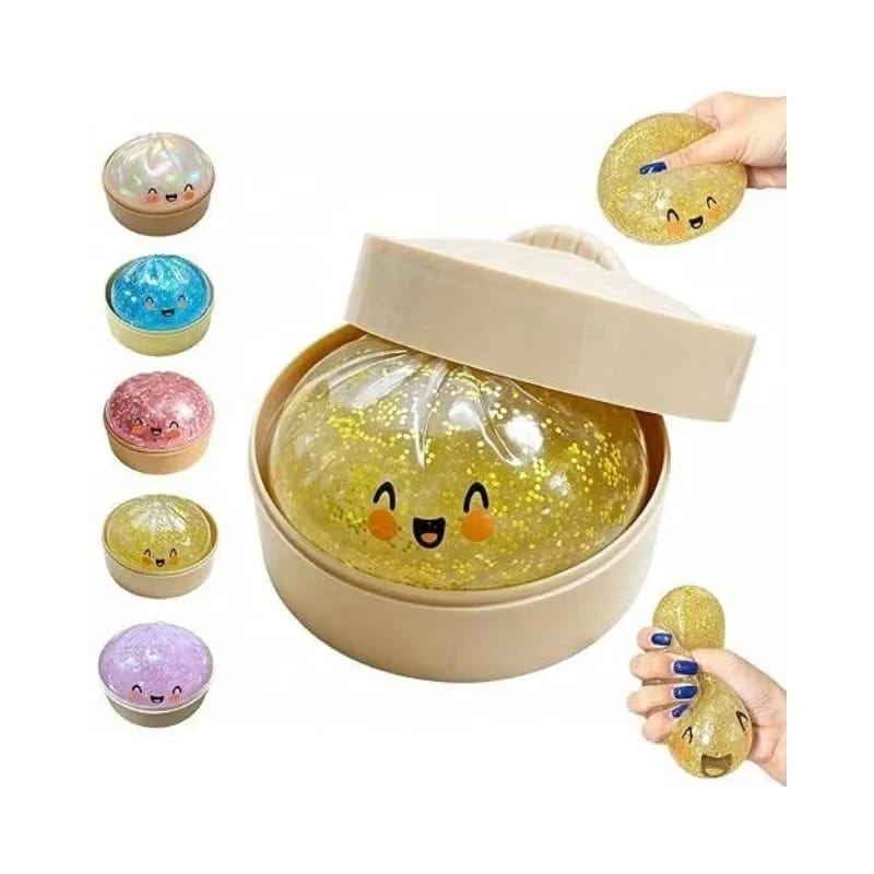 Mini Glitter Dumpling Squishy Stress Ball