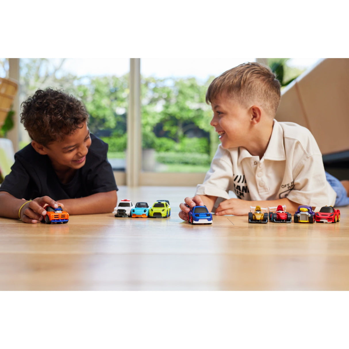 5 Surprise Make A Racer - Build-Your-Own Custom Mini Race Car with 5 Mystery Parts, Stickers, and Track Pieces - Assorted