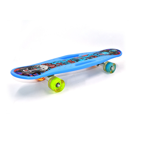 Skateboard With Light and 4 Color Wheels