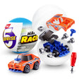 5 Surprise Make A Racer - Build-Your-Own Custom Mini Race Car with 5 Mystery Parts, Stickers, and Track Pieces - Assorted