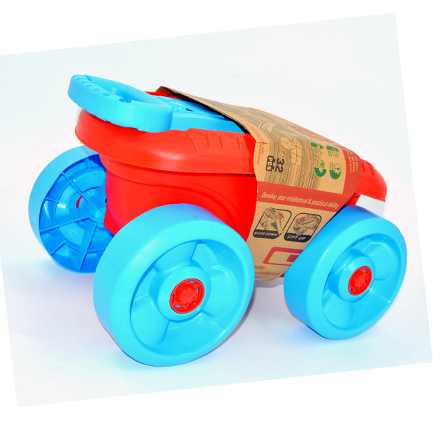 Links to  BABY BLOCK PULL N PLAY WAGON 32 PIECES RED & BLUE by 