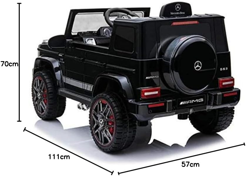 Mercedes G63 Electric Ride On Car with Black Leather Seat