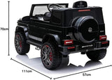 Mercedes G63 Electric Ride On Car with Black Leather Seat