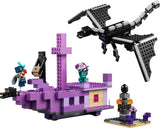LEGO Minecraft The Ender Dragon and End Ship, Toy for 8 Plus Year Old boys & Girls