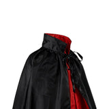 Dracula Cape for Adults Reversible Black and Red Vampire Halloween Cloak 120cm