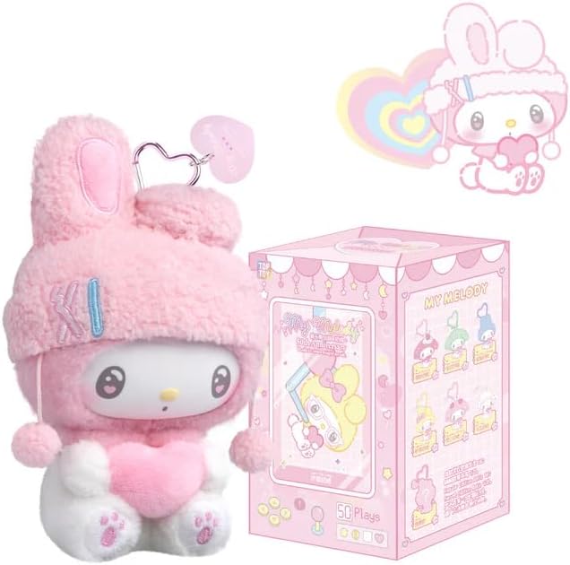 My Melody 50th Anniversary Milk Candy Series Plush Pendant Blind Box – Sanrio Collectible (1 Random Plush)
