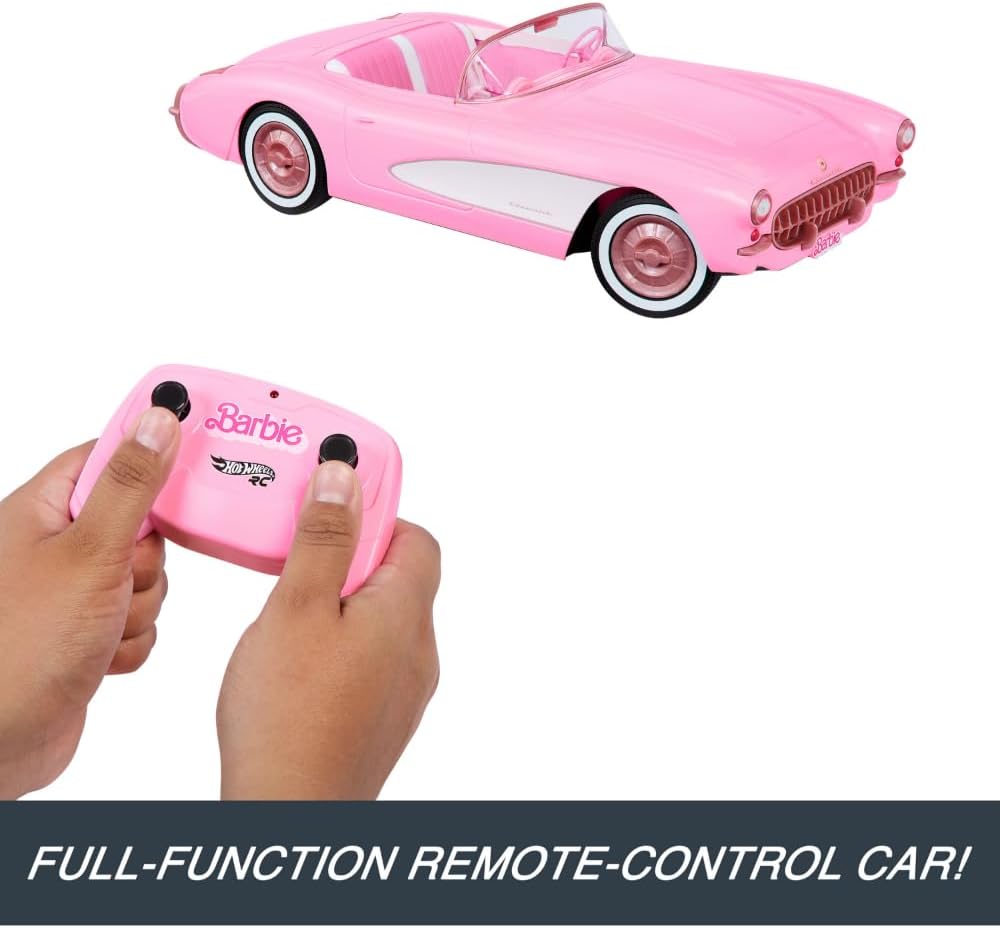 Hot Wheels RC Barbie The Movie Barbie Corvette