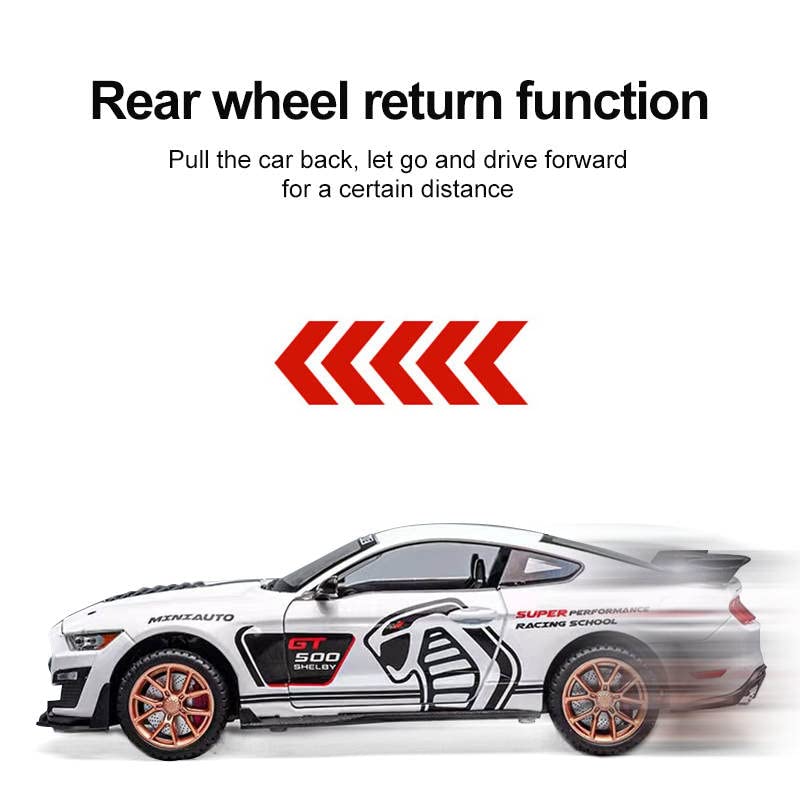Ford Mustang Shelby Gt500 Model 1:24 Scale (4 Assorted Colors, Sold As Single)