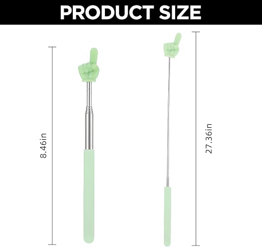 Telescopic Teachers Pointer Extendable Finger Pointer Stick 20-68cm Retractable