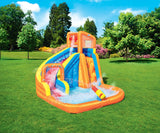 Bestway Turbo Splash Inflatable Water Park with Slide, Climbing Wall & Splash Pool – 53301