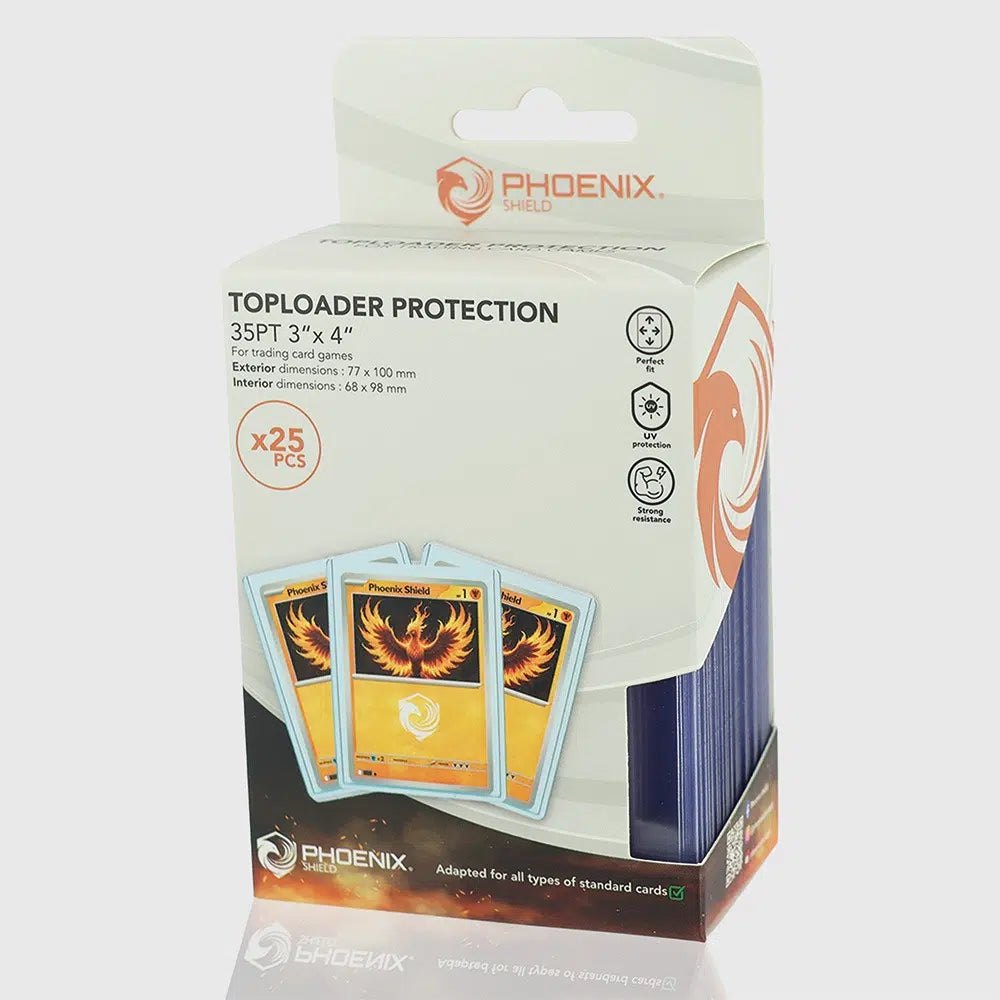 Phoenix Shield Toploaders 35 PT 3" X 4" (25 Count)
