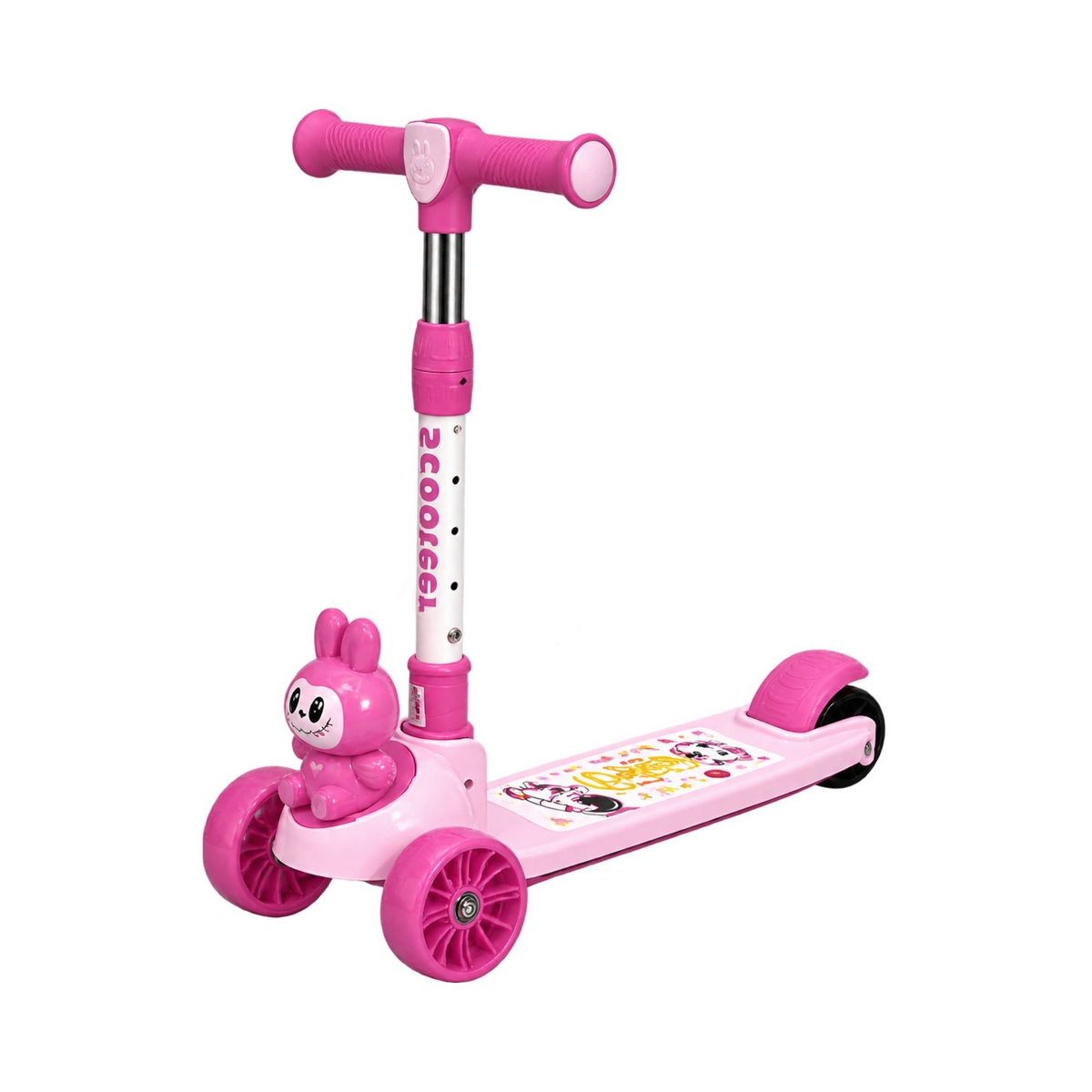 Labubu 3 Wheel Scooter – Kids Kick Scooter with LED Light-Up Wheels