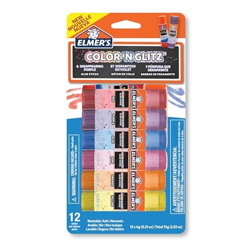 Links to Elmer’s Color 'n Glitz Glue Sticks 12-Pack by 