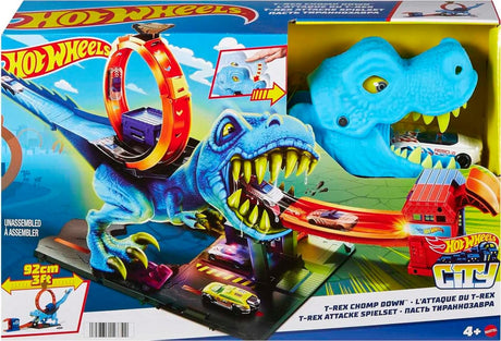 Hot Wheels City T-Rex Chomp Down Track Set