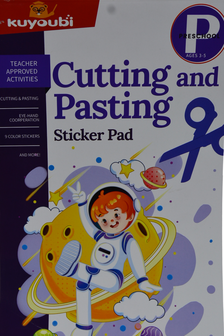 Cutting and Pasting Sticker Pad (Assorted Designs, Sold as Single)