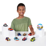 5 Surprise Make A Racer - Build-Your-Own Custom Mini Race Car with 5 Mystery Parts, Stickers, and Track Pieces - Assorted