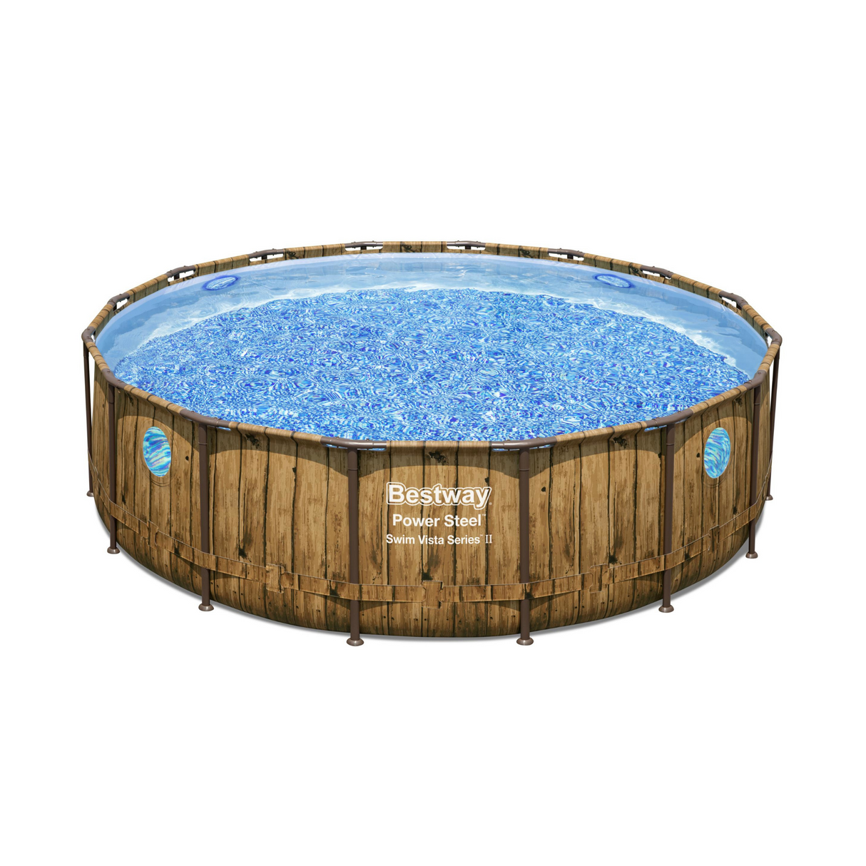 Bestway Power Steel Swim Vista Pool Blue, Brown 488 X 122 cm
