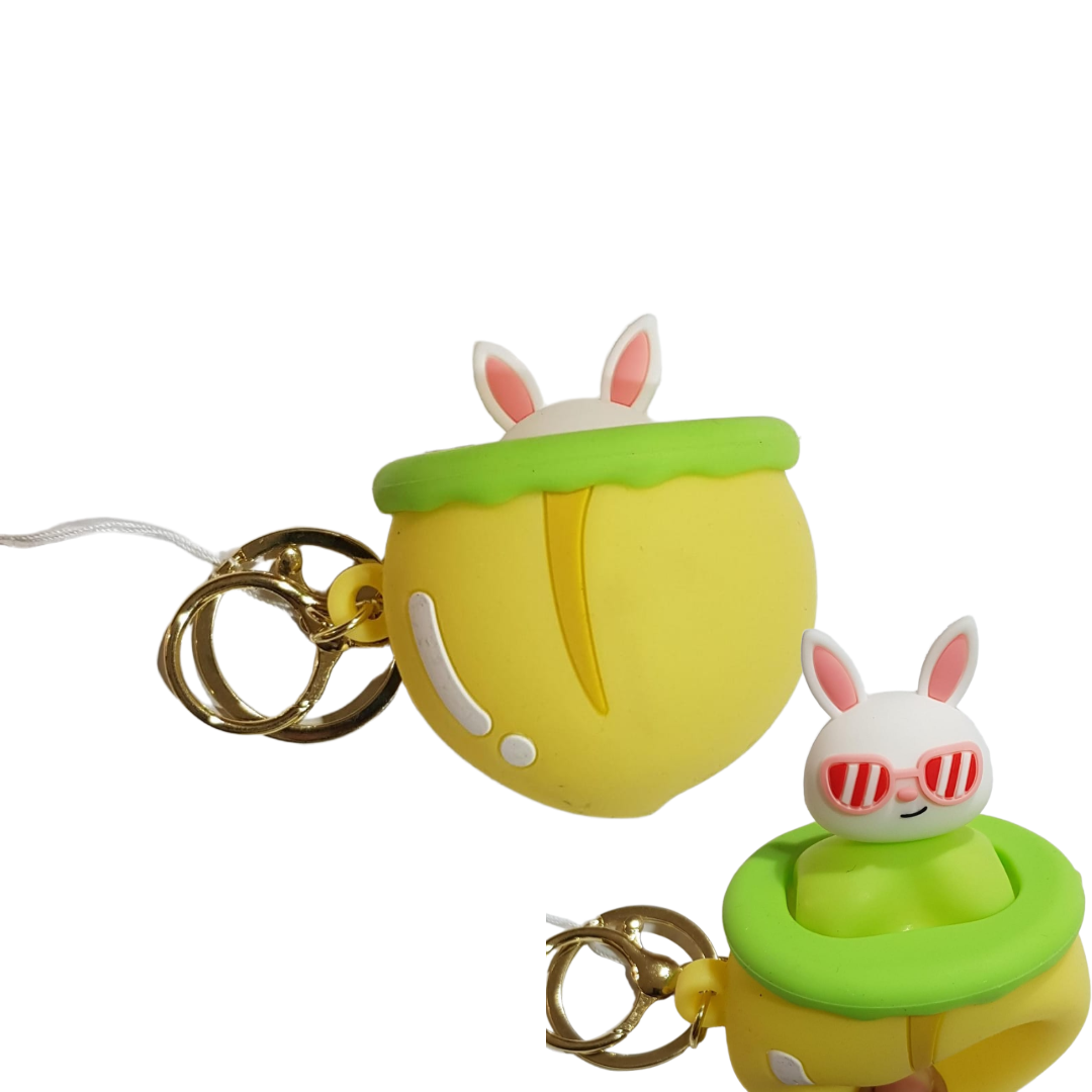 Bunny in the Nut Squishy Keychain Cute Stress Relief Toy