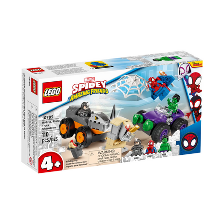 Lego Marvel Hulk Vs Rhino Truck Showdown #10782