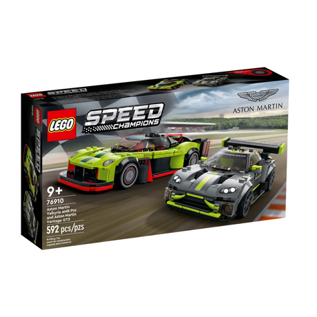 Lego Speed Champions 76910 Aston Martin Valkyrie AMR Pro and Aston Martin Vantage GT3
