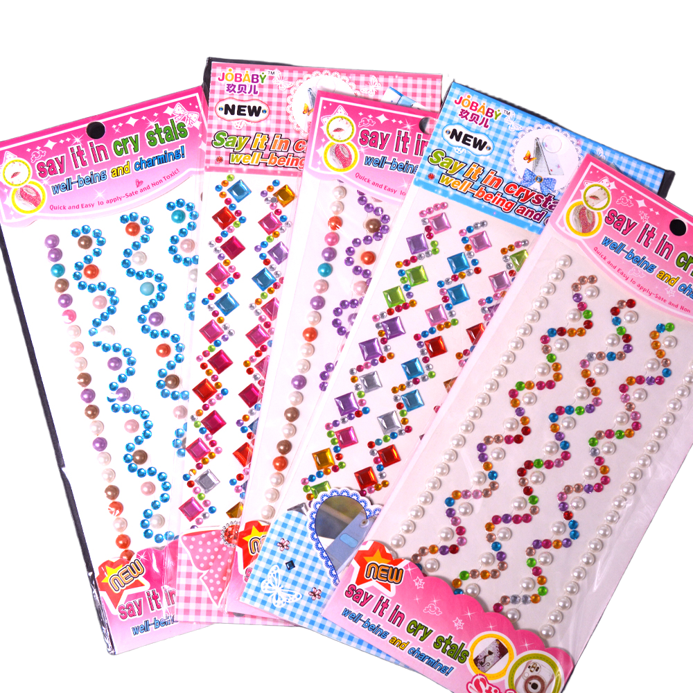 Crystal Stickers 5 Assorted Designs