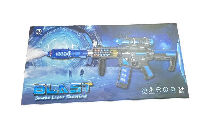 Blast Smoke Laser Shooting Toy Gun