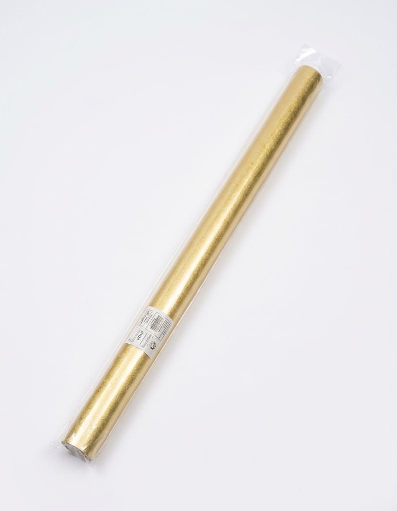 Gold Gift Wrapping Paper Roll Metallic Foil Present Wrap