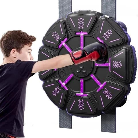 Bluetooth Music Boxing Trainer with Gloves – 8-Button Wall-Mounted Boxing Target