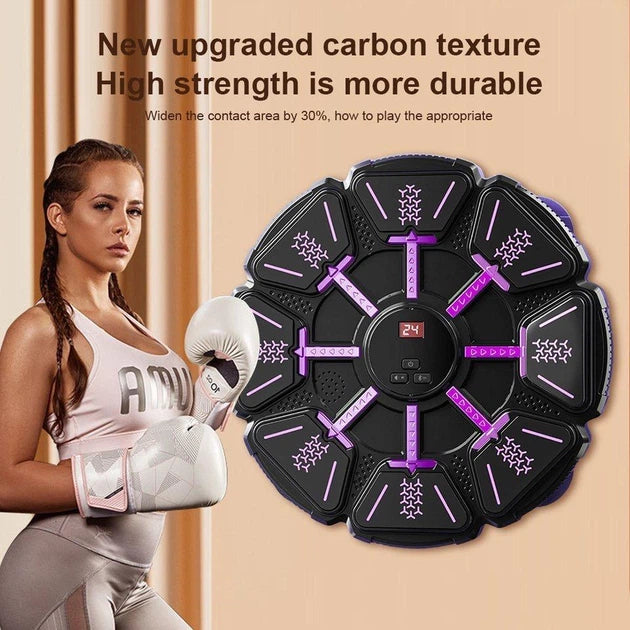 Bluetooth Music Boxing Trainer with Gloves – 8-Button Wall-Mounted Boxing Target