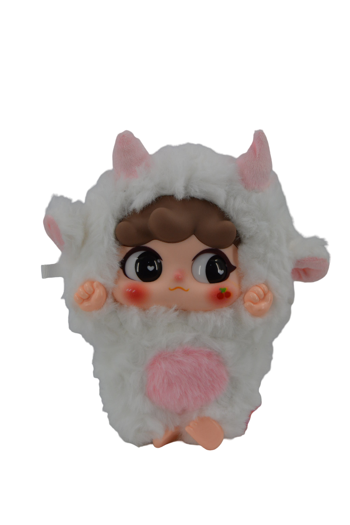 Baby 3 Migo Sneaky White Plush Doll