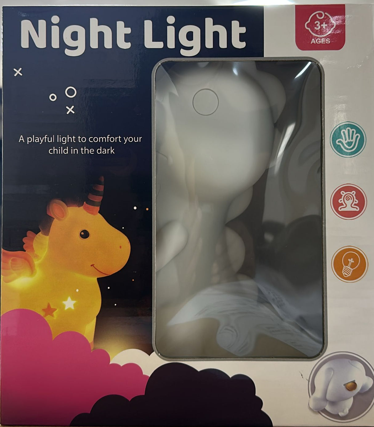 Dino DIY White Plastic Figure Lamp – Paint Your Own Dinosaur LED Night Light