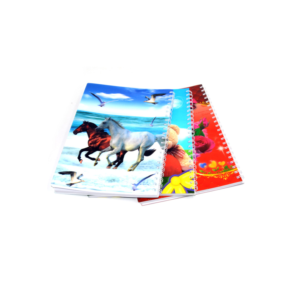 3D A4 Ruled Notebook Assorted Design