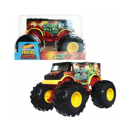 Links to DNR HOT WHEELS MONSTER TRUCKS 1:24 SCALE CAJUN CRASH by 