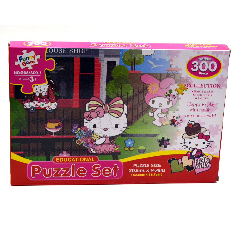 Hello Kitty Educational Puzzle Set 300 Pieces