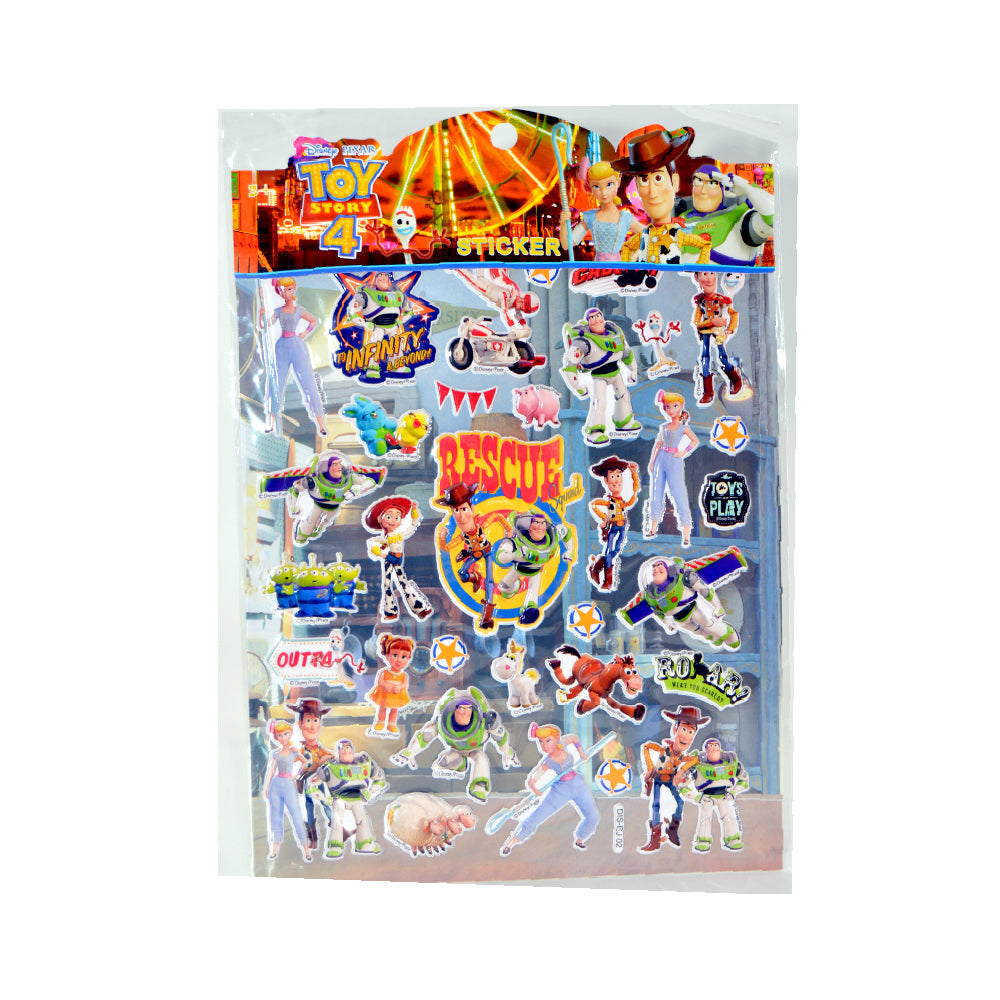 Toy Story 4 Sticker (Assorted Colors, Sold As Single)
