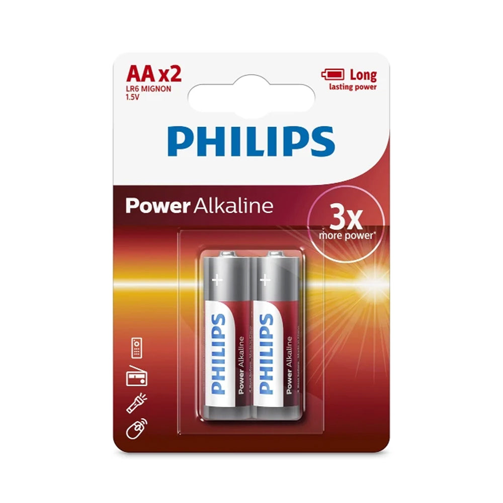 2-Piece Power Alkaline Battery Set AA 1.5V LR6P2B/97