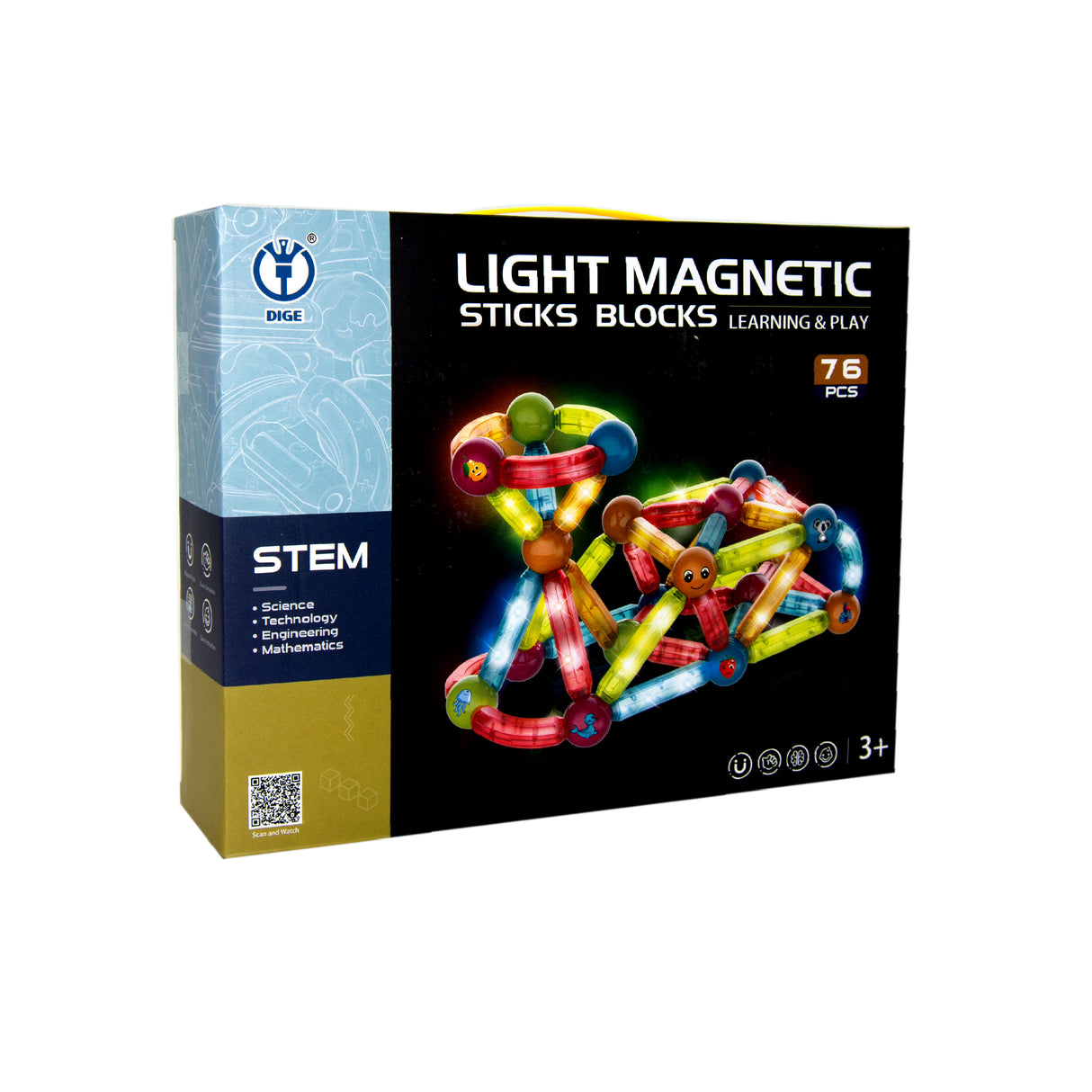 Links to  LIGHT MAGNETIC STICK BLOCKS STEM TOY  by 