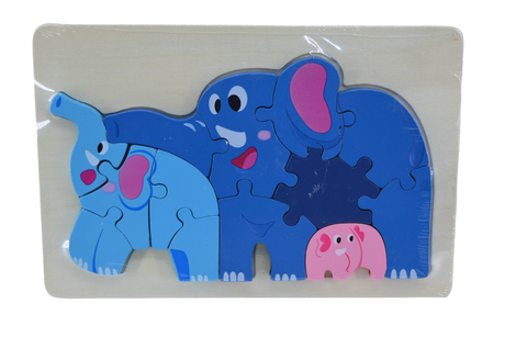 Wooden Jigsaw Puzzle - Elephant
