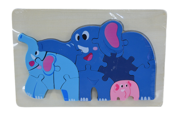 Wooden Jigsaw Puzzle - Elephant