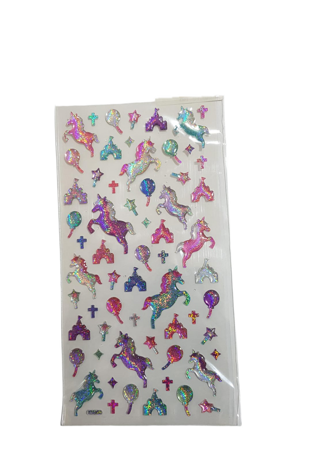 Glitter Resin Unicorn Sticker