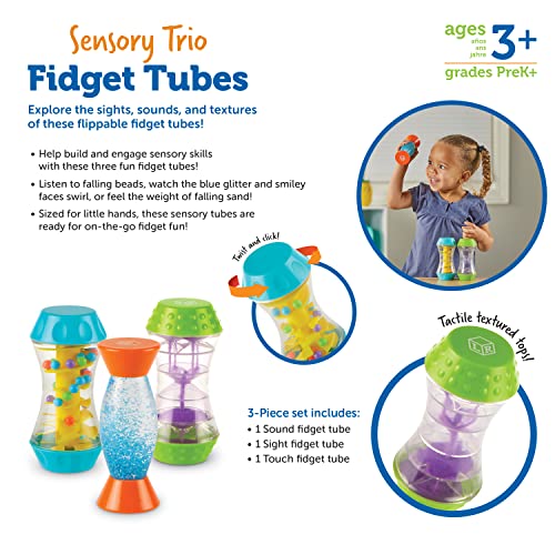 Learning Resources Sensory Trio Fidget Tubes Sensory Toys Sensory Toys for Children Ages 3 and up