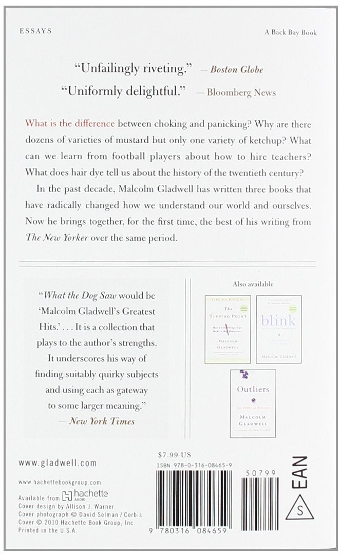 What the Dog Saw: And Other Adventures – Malcolm Gladwell Book