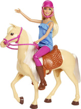 Barbie Doll, Blonde, and Horse