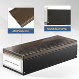 Business Card Organizer Box with A–Z Tabs – Desk Business Card Holder & Storage Case