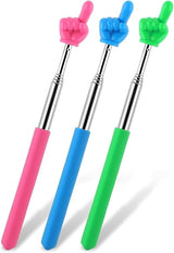 Telescopic Teachers Pointer extendable stick in assorted colors for classroom use