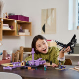 LEGO Minecraft The Ender Dragon and End Ship, Toy for 8 Plus Year Old boys & Girls
