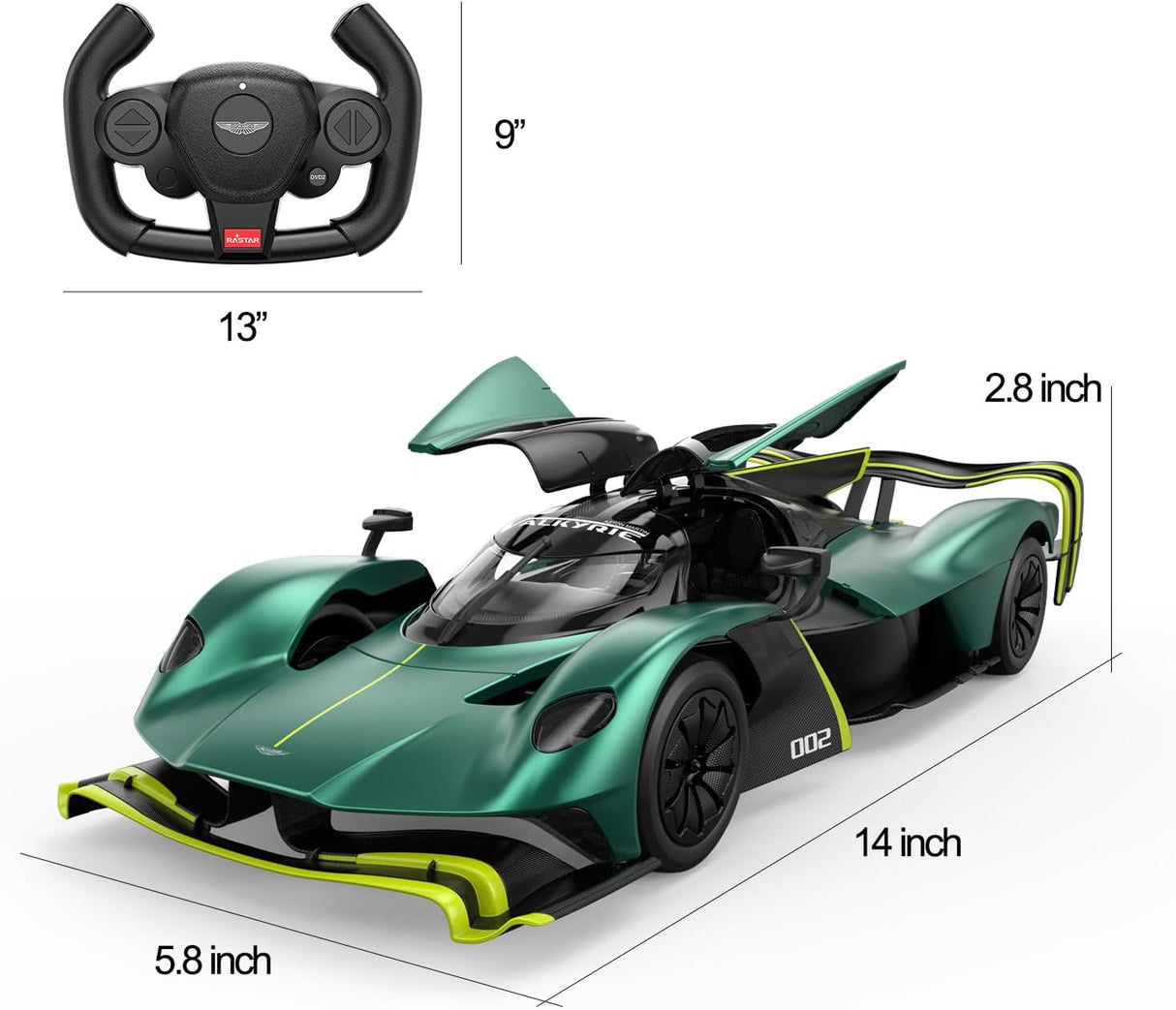 Aston Martin Valkyrie AMR Pro RC Car 1 14 Scale (Assorted Colors, Sold As Single)